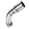 Motorcycle Exhaust Middle Pipe Rustproof Heat Resistant Low Noise Replacement