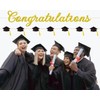 Pre-Strung Graduation Congratulations Banner No DIY Glitter Congratulation and Grad