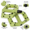 Eastern Bikes Nylon Linx Flat Platform MTB Bicycle Pedals (Green