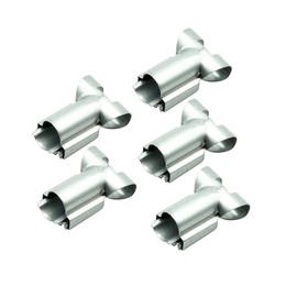 Watanabe Pipe Pipe House, T-shaped Metal Fittings, 0.8 x 8.7 inches (22 x 22 mm), Pack of 5