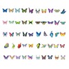 Pack of 50 Butterfly Stickers Bicycle Stickers Waterproof Stickers for