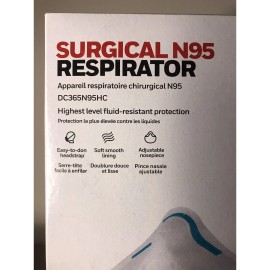 Honeywell Surgical N95 Respirator Mask New Box Of 20 Pieces. Fluid Resistance