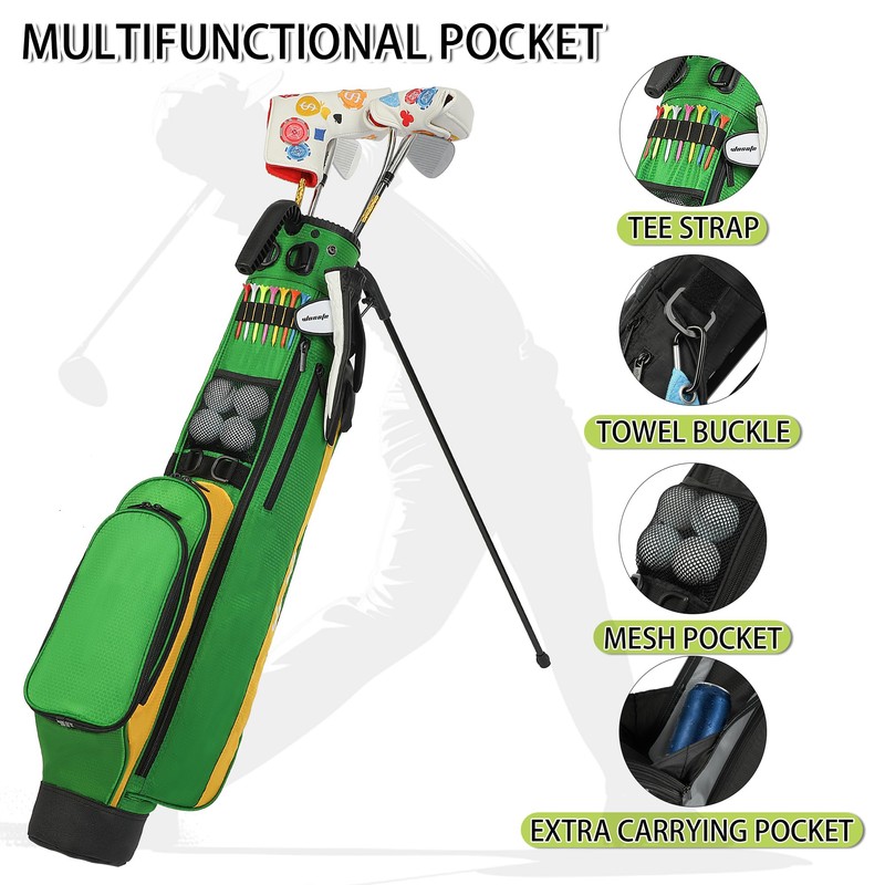 Golf Stand Bag Lightweight Small Medium Carry Bag 2-3 Way