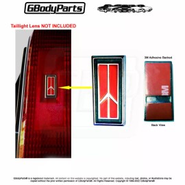 Gbodyparts 86-88 Cutlass 2 CORRECT Color Metal Base Tail Lamp Len ROCKET EMBLEM GM 16505071