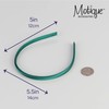 Motique Accessories Thin Headbands for Women Solid Satin 4 Pack