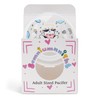 Cute Adult-Size Pacifier for Anxiety: Silicone Binky Stress Relief White