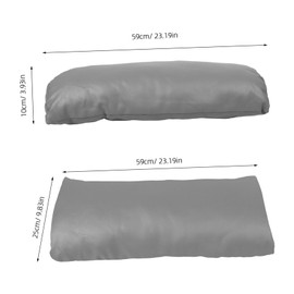 FRCOLOR Bolster Pillow Footrest for Recliner Chair High Elastic Support Cushion with Cover Multipurpose Sofa and Bedroom Relaxation Enhancer for Home and Salon Use Gray