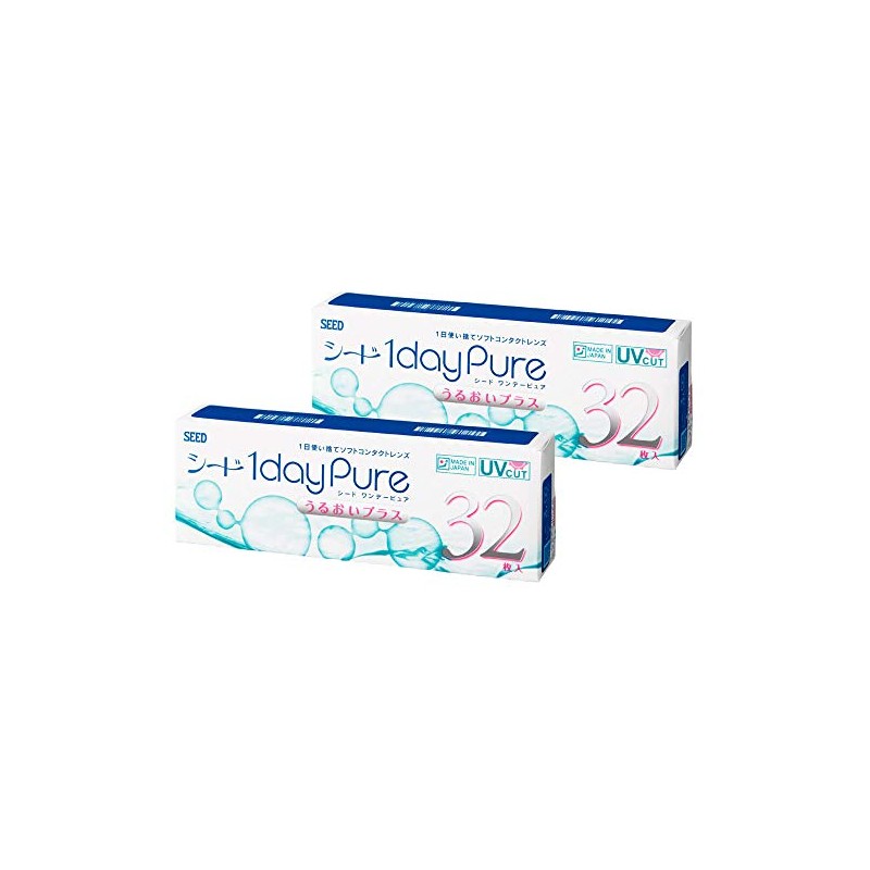 ワンデーピュアうるおいプラス 【BC】8.8【PWR】-15.00 32枚入 2箱