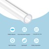 MACHSWON Acrylic Round Tube Clear Rigid Acrylic Pipe 76mm ID