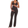 Sunzel Sunzfly Maternity Flare Leggings with Pockets Over The Belly,