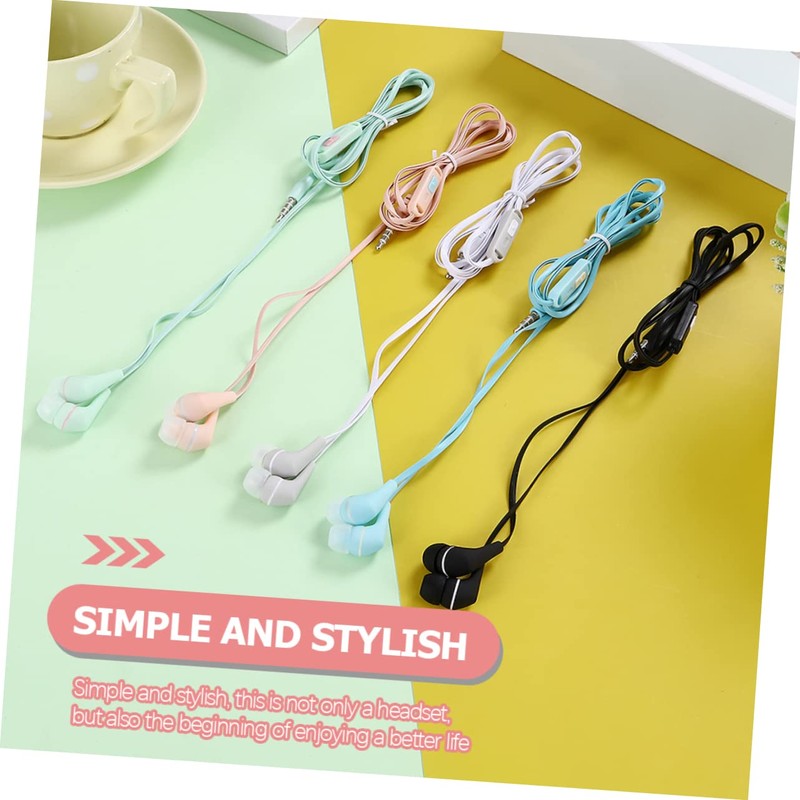 IWOWHERO Wired in Ear Earbuds with Microphone Lightweight Comfortable Headphones