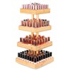 Homde Nail Polish Organizer Bamboo, 360 Rotating Storage Holder for