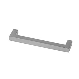 Gedotec Lexus Furniture Handle 192 mm Square Bar Handle for Kitchen Shop & Cabinet Doors Drawer Handle Chrome-Plated Polished Kitchen Handle Solid Chrome 1 Piece Door Handle Cabinet Includes Screws