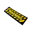 Warning Tactical PVC Velcro Emblem Badge Patch (Yellow)