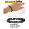 PROSTEEL Cuban Bracelet 8MM Jewelry Classic Sidewall Snake Bone Shape