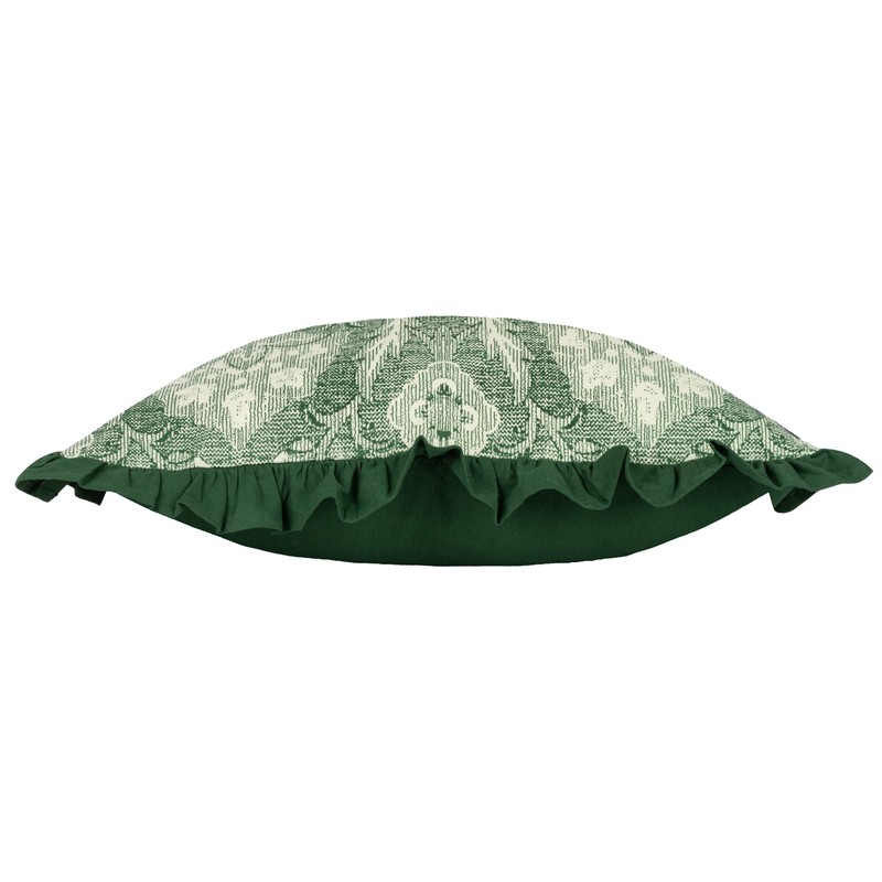 Paoletti Kirkton Cushion Cover,Bottle Green,50 x 50cm