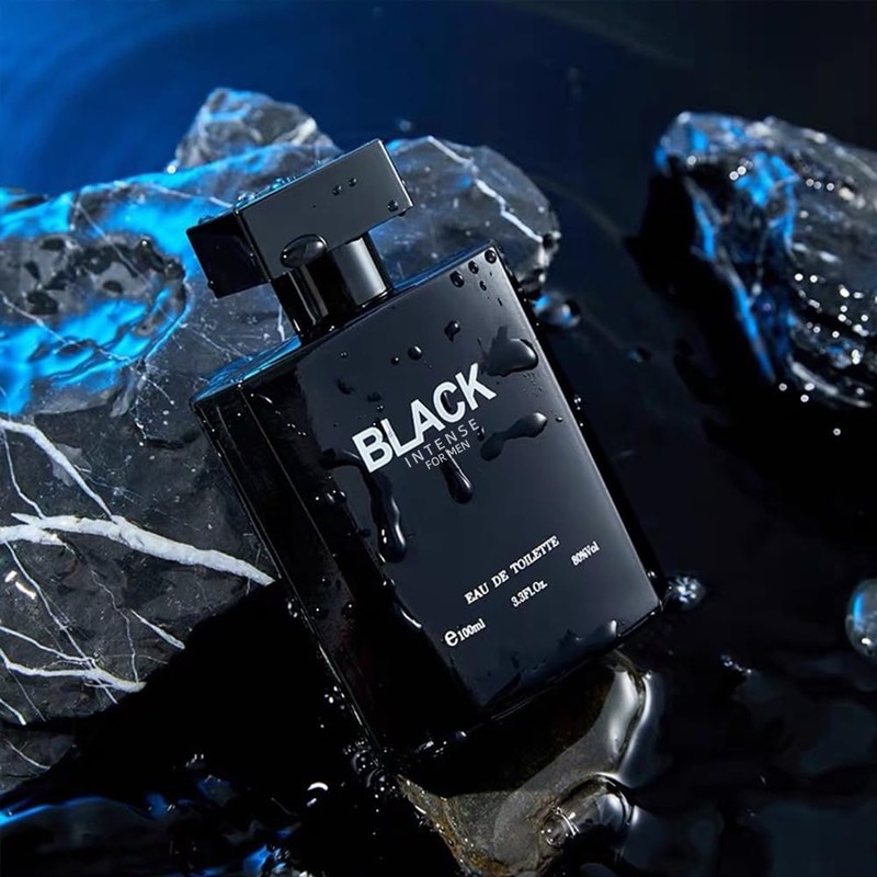 Black Intense Eau de Toilette Spray-Men’s Cologne, Long-Lasting Summer Fragrance