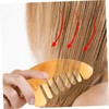 Vaguelly Green Sandalwood Triangular Comb Wide Hair Comb Hair Pick