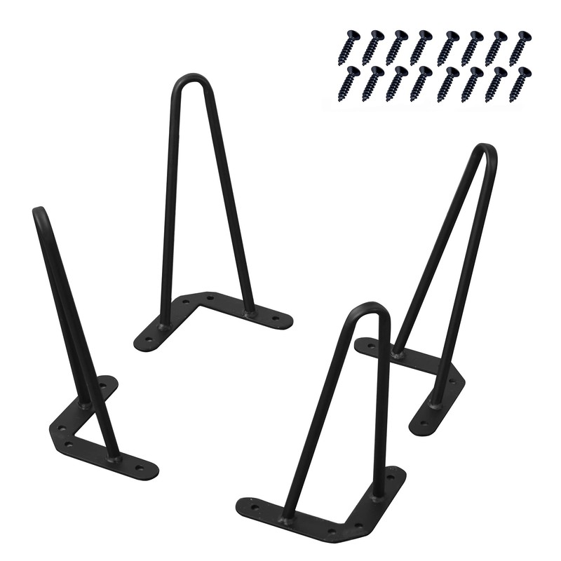 Home Soft Things Hairpin Metal Table Legs 10 Inch Legs