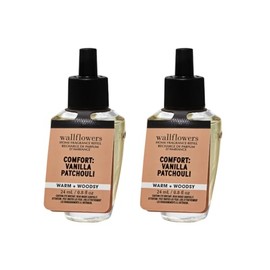 Bath & Body Comfort: Vanilla + Patchouli Wallflowers Fragrance Refill 2-pack, 1.6 fl. oz. total (Packaging Label Style May Vary)