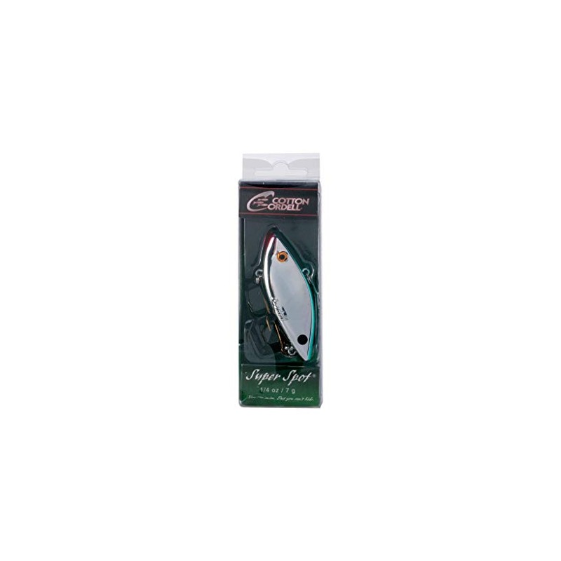 Cotton Cordell C2406 Super Spot Lure, Chrome/Blue, 2 1/2"