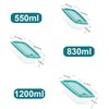chenqi Rectangle Plastic Portion Box Sets with Lids Food Storage