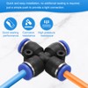 sourcing map 10pcs Inline Manifold Union Fitting 10mm(25/64") OD 4
