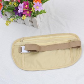 Parthan Running Belt Waist Bag,Fitness Travel Anti Theft Waist Bag,Polyester Soft Breathable 2 Front Compartments Elastic Belt Suitable for Sports,Running,Fitness(Khaki)