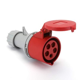 GXMRHWY IEC60309 Waterproof CEE Industrial Connector Socket 5Pin 32A 380V-415V 3P+E+N IP44 (Type-3