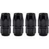 EVIL ENERGY 6AN Hose End Fitting Straight Swivel for CPE Braided Hose Black 4PCS