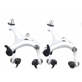SENQI Bicycle Brake Caliper Set C-clamp Front and Rear A Pair White