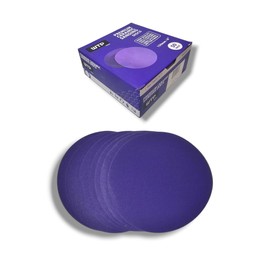 6 Inch Ceramic Hook and Loop Sandpaper Discs, No Holes, 50pcs Box, Grits 80, 120, 180, 240, 320, 400, 600, 800, Purple (800 Grit)