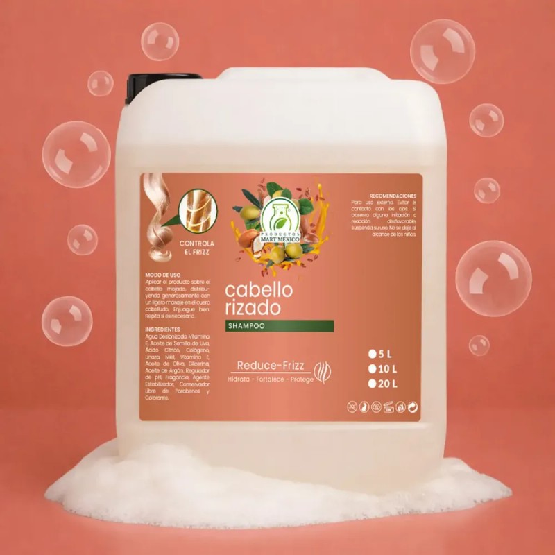 Shampoo Cabello Rizado Reduce Frizz 10lts
