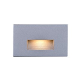 Ciata Indoor/Outdoor 5 Watt Horizontal Stair/Step Light, 3000K, Hardwired, 407 Lumens, Wet Location use, Warm White, Horizontal, 277V, ETL Listed, CRI 80 for Step, Stair, Patio- Gray Finish