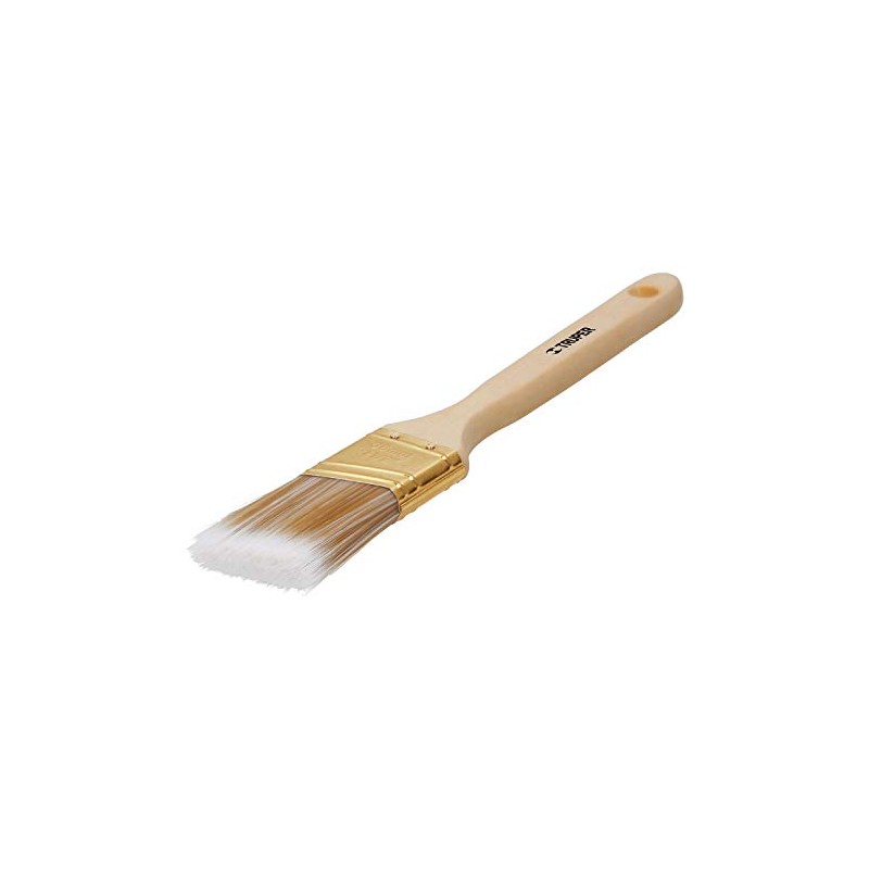 Brocha cerdas sintéticas, mango madera,corte angular, 1-1/2' Truper