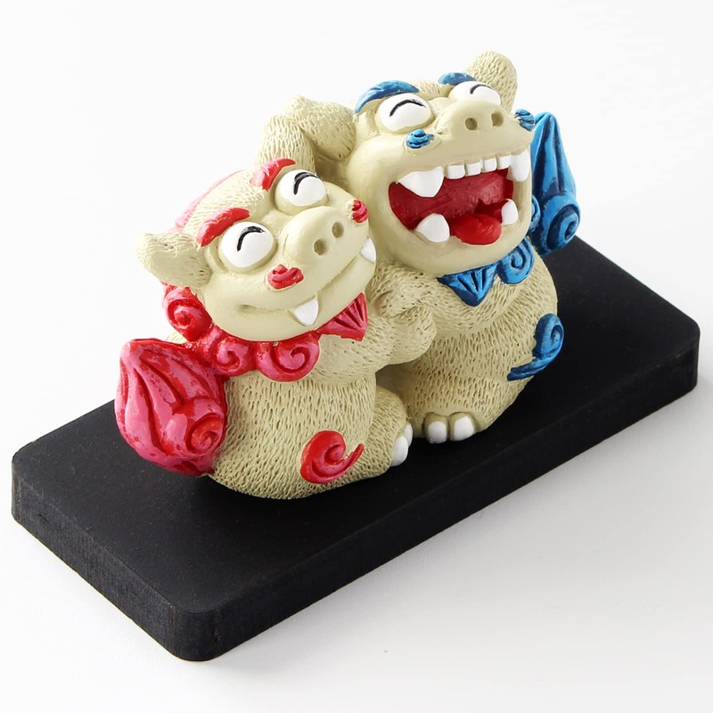 Fukufuku Hugshisa Protection Evil Protection Good Luck Figurine Okinawa Souvenir