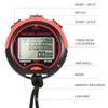Professional Digital Stopwatch Timer Waterproof Digital Handheld LCD Timer Chronograph