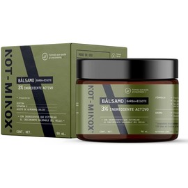 Balsamo para Crecimiento de Barba (Media o Huecos) y Bigote 3% Ingrediente Activo, Reforzado con Biotina, Vitamina E, Aceite de Almendras Dulces Beard Growth