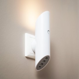 agent C GmbH Spotlight Wall Charger SWC 100 202 x 52 x 92 mm Plastic and Metal Modern