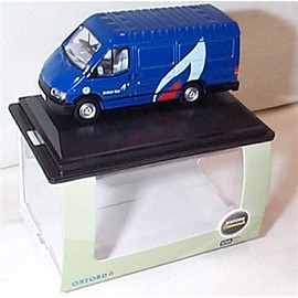 Oxford ford transit MK3 british gas dark blue van 1:76 railway scale diecast model