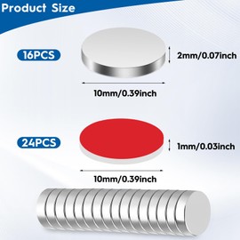 Irenwarl 16 Stk Ersatz Magnet Klebepads Set, Magnetische Ersatz-Klebepads, Metallpl?ttchen Klebesticker, Klebesticker Parking Disc, fr elektronische Parkscheibe, Blitzerwarner, Windschutzscheibe Klebestreifen