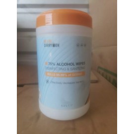 Miami Carry On. 75% Alcohol Wipes. 100 Wipes each container.