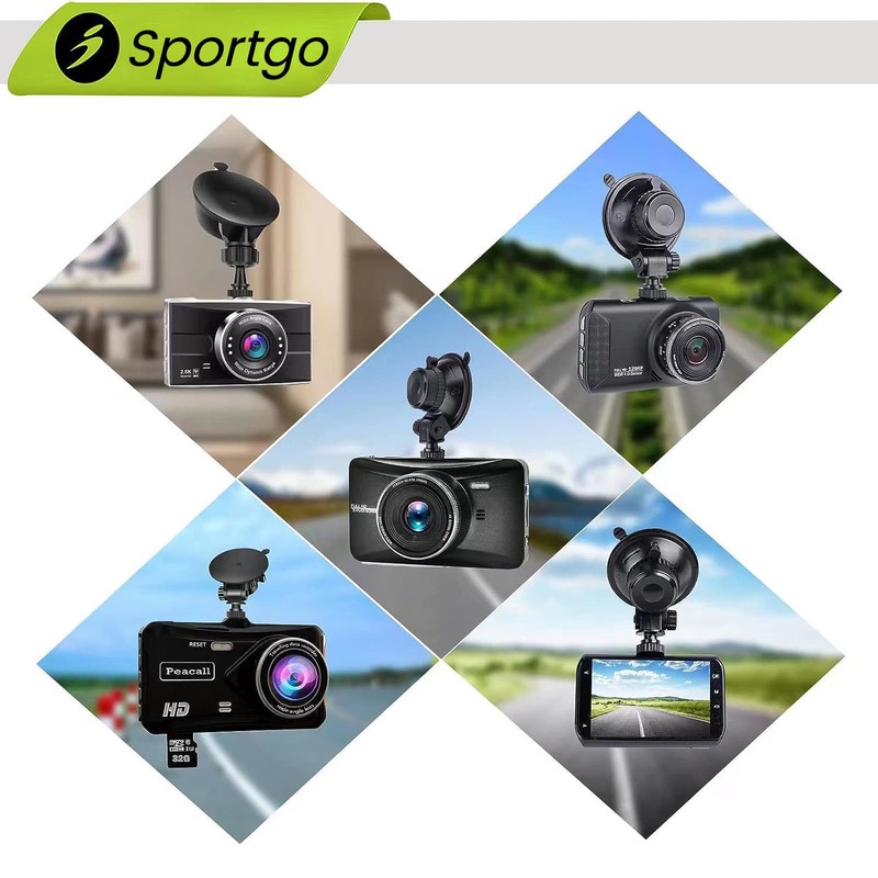 iSportgo Genuine S501 Drive Recorder, Suction Cup Mount, Suction Cup