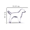 11.6 cm Labrador Dog Cookie Cutter - Stainless Steel