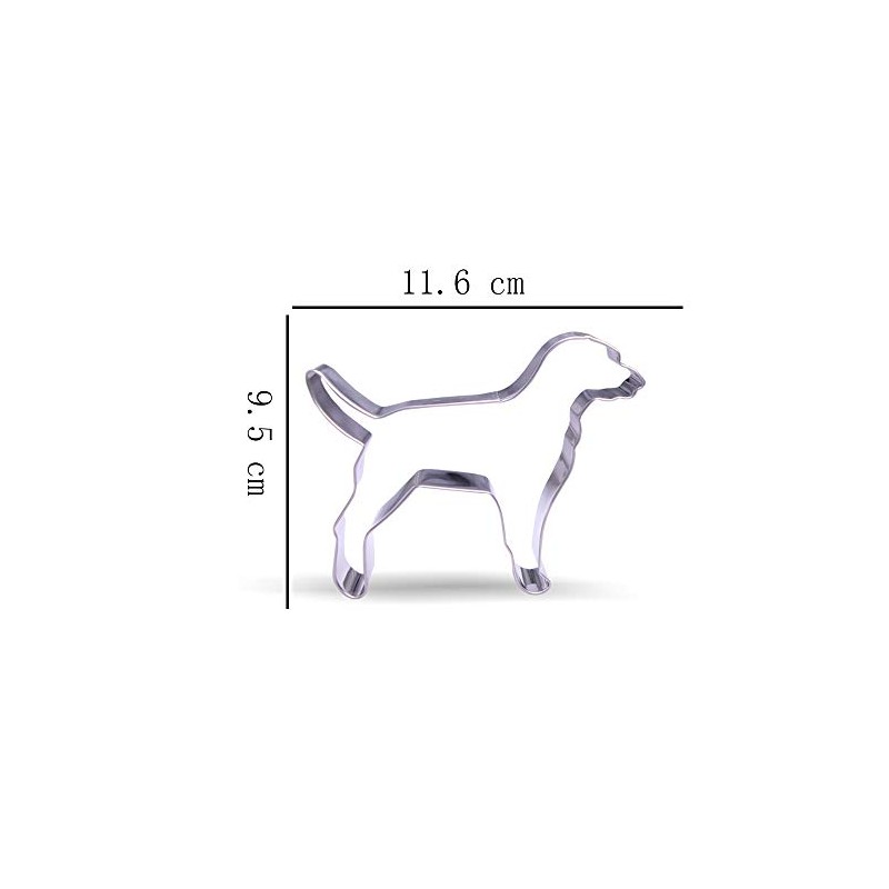 11.6 cm Labrador Dog Cookie Cutter - Stainless Steel