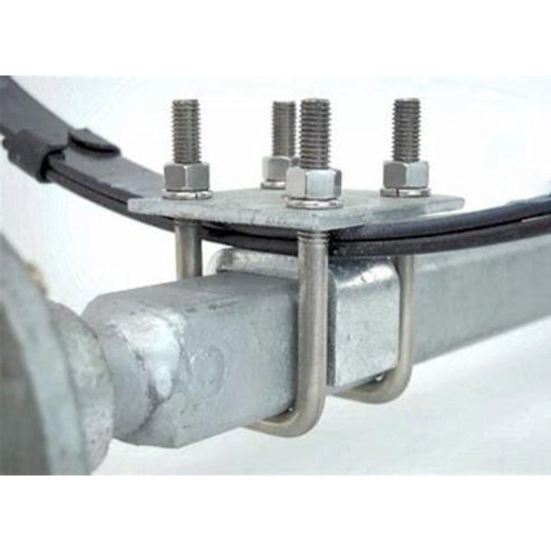 Brickyard Galvanized Zinc U Bolt & Plate Kit for Boat