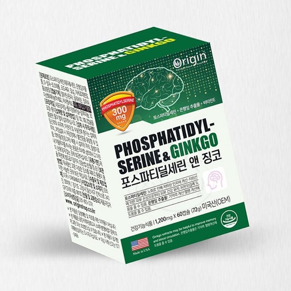 [On Sale] Phosphatidylserine Ginkgo 60 capsules 300mg Phosphatidylserine Phosphatidylserine Phosphatidylserine Phosphatidylserine / [온세일]포스파티딜세린징코 60캡슐 300mg 포스파스딜세린 포스파트딜세린 포스파디딜세린 포스파티릴세린