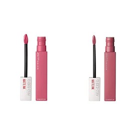 Maybelline Labial Liquido Matte Larga Duracion Superstay City Edition, 125 Inspirer  Labial Liquido Matte Larga Duracion Superstay, Matte Ink 15...   
