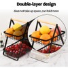 TOMVAES 2 Tier Fruit Basket for Kitchen Countertop Fruit Vegetable