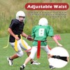 Flag Football Set, 14 Player Adjustable Belts with Cones, Football,